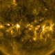 Flares in the Sun’s corona, imaged in 2013.